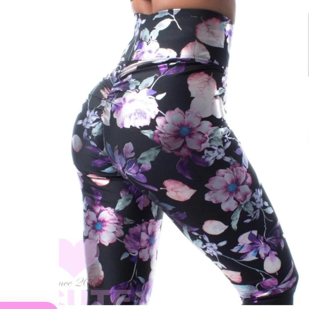 Cute Booty Lounge Petal to the Metal Leggings XXS